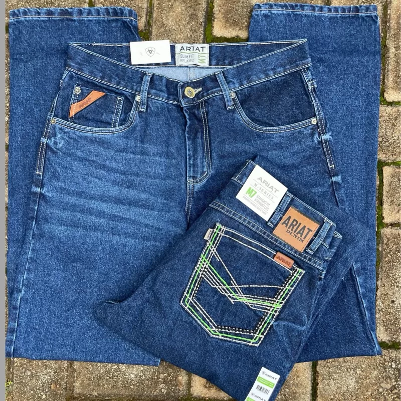 Calça Jeans Masculina Country Tradicional Peão Rodeia Ariat