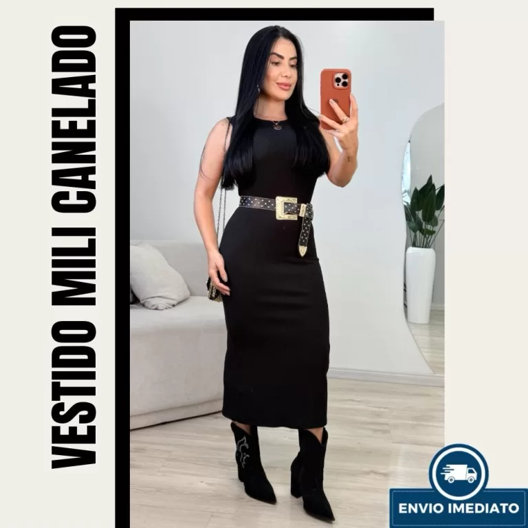 Vestido Canelado Cores lisas e solidas sem transpa