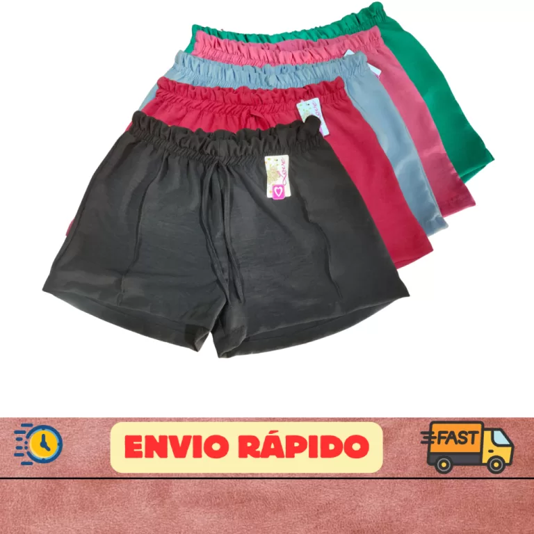 bermudinha feminina confortável casual short femi