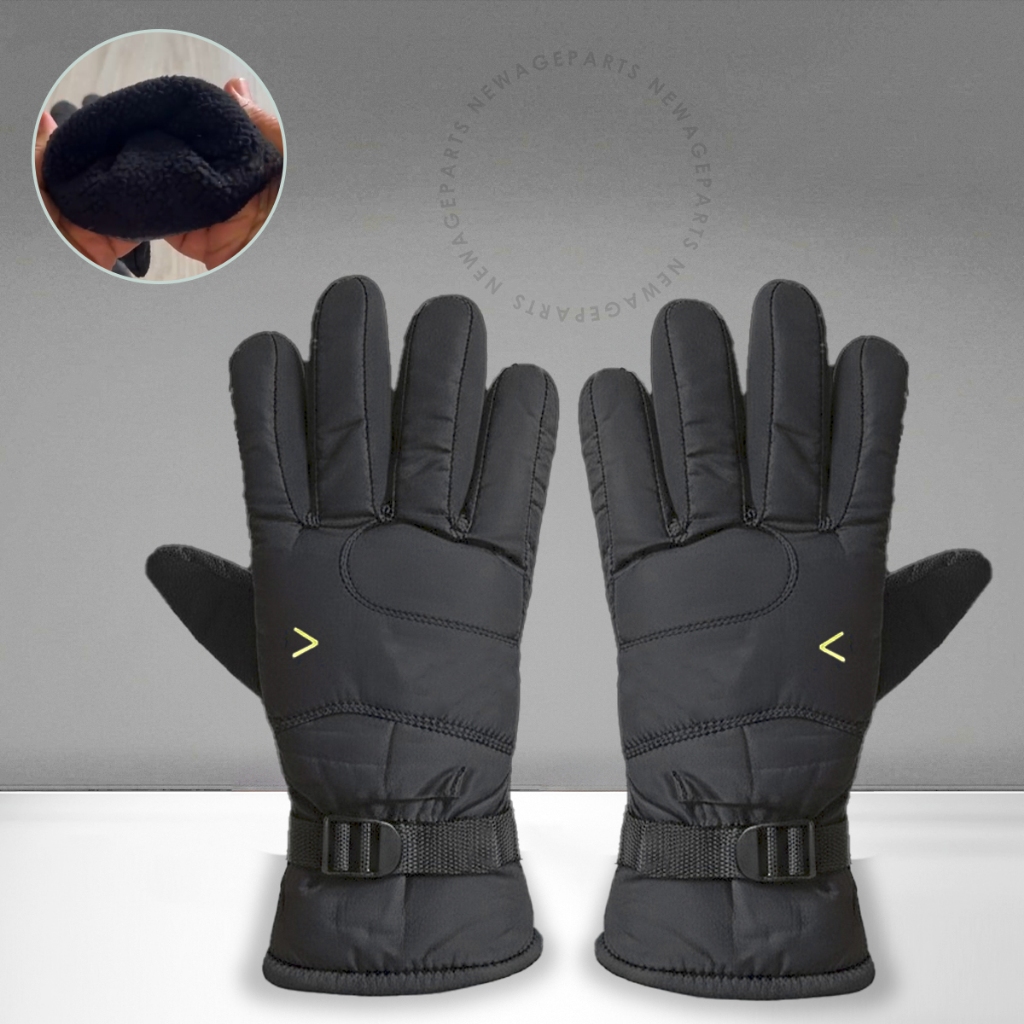Luva Motoqueiro Térmica Impermeável Antiderrapante  Masculina Feminina Frio Moto Bike