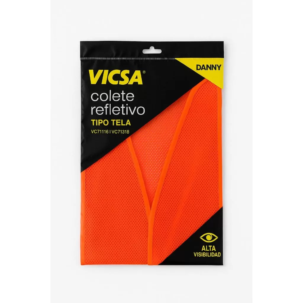 Colete relfetivo vermelho