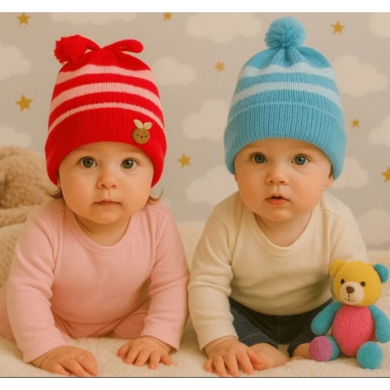 Kit 2 Touca Gorro Infantil/Bebe Menino E Menina Di