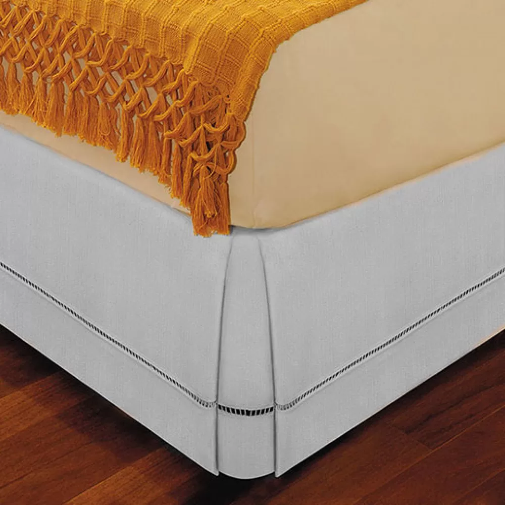 Saia para Cama Box Solteiro Branco 88cm x 188cm x 36cm BF