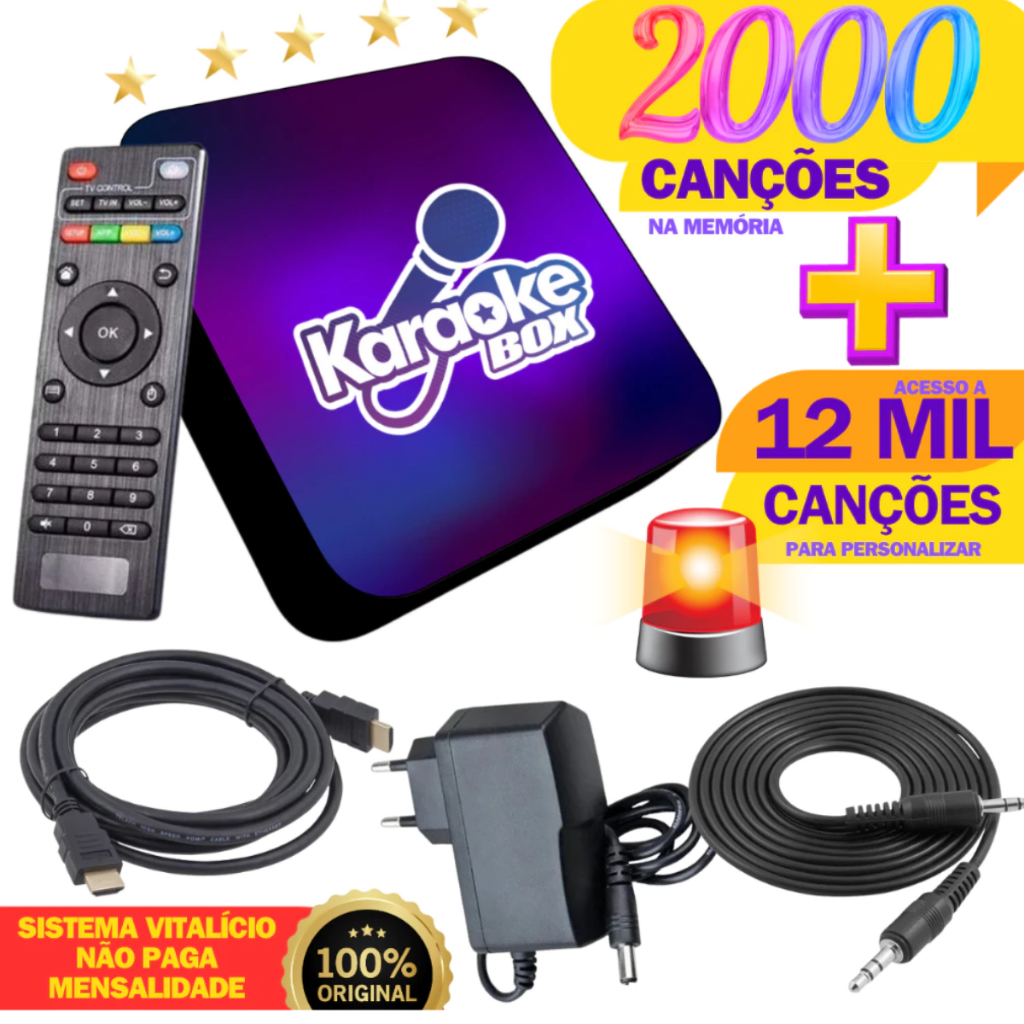 KaraokeBox  Profissional Para Comercio Ou Brincadeira Em Casa Com Familia