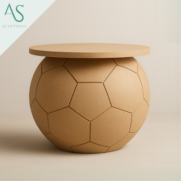 Mesa Desmontável Modelo Bola De Futebol Em MDF Cr