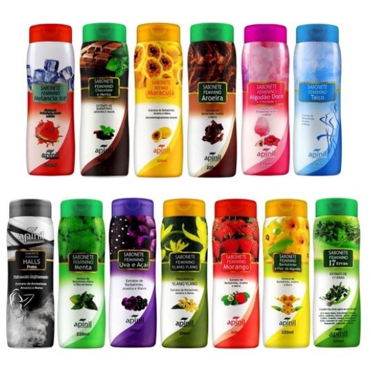 Sabonete Íntimo Apinil 200ml com Fragrâncias Var