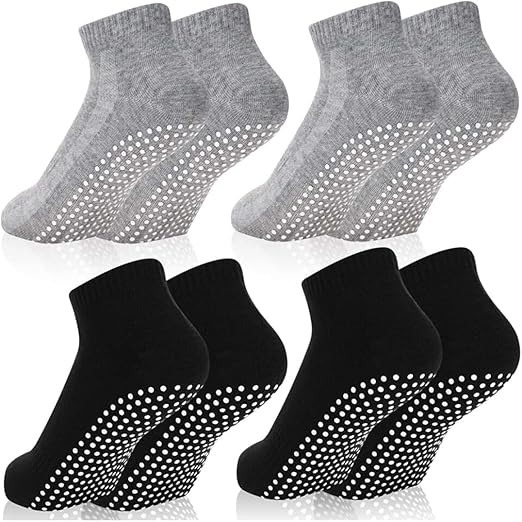 Kit 3 ou 6 Pares Meia Cano Curto Com Antiderrapant