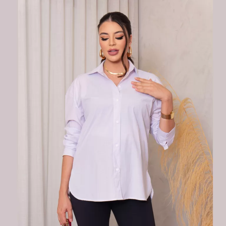 Camisa Camisão Tricoline Gestante Chamise Manga L