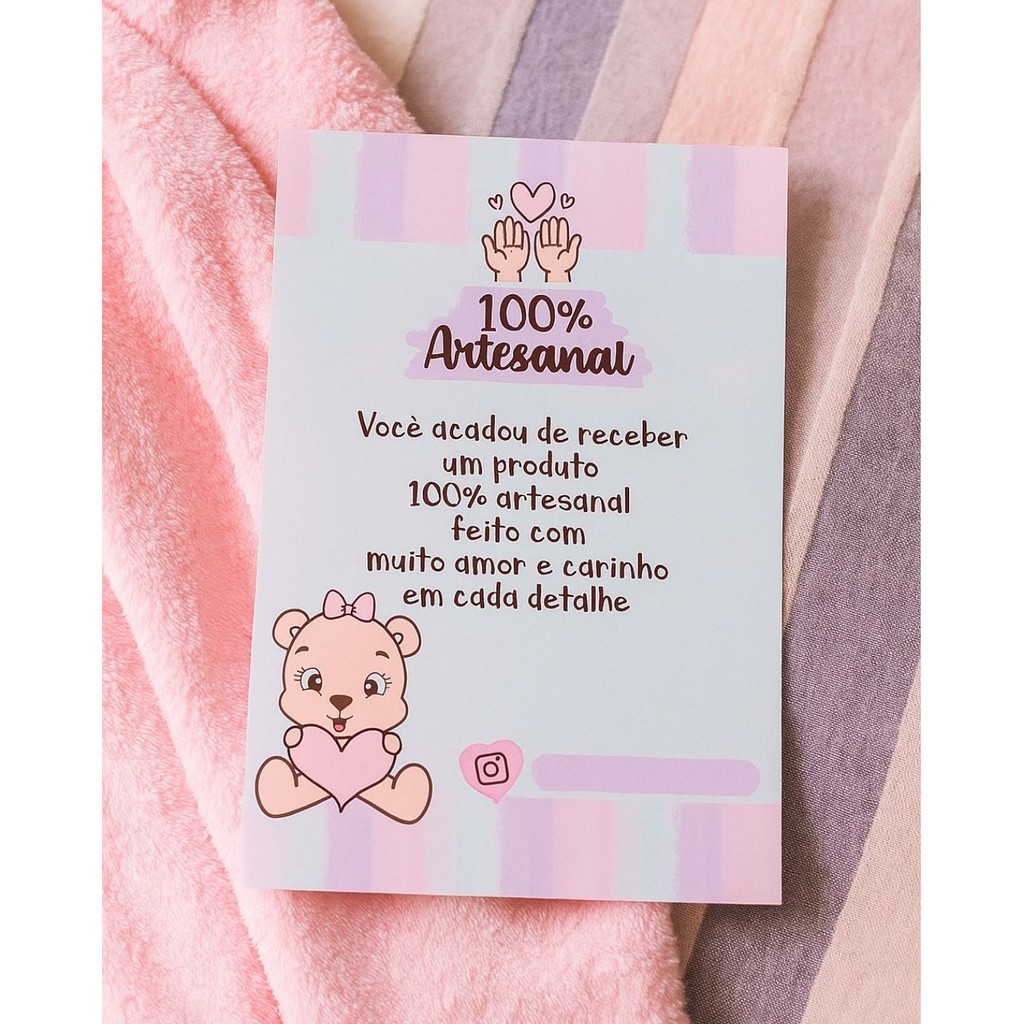 Panfleto Gratidão Cartões de Agradecimento ao Cliente Personalizado 7×10 cm kit 30 50 70