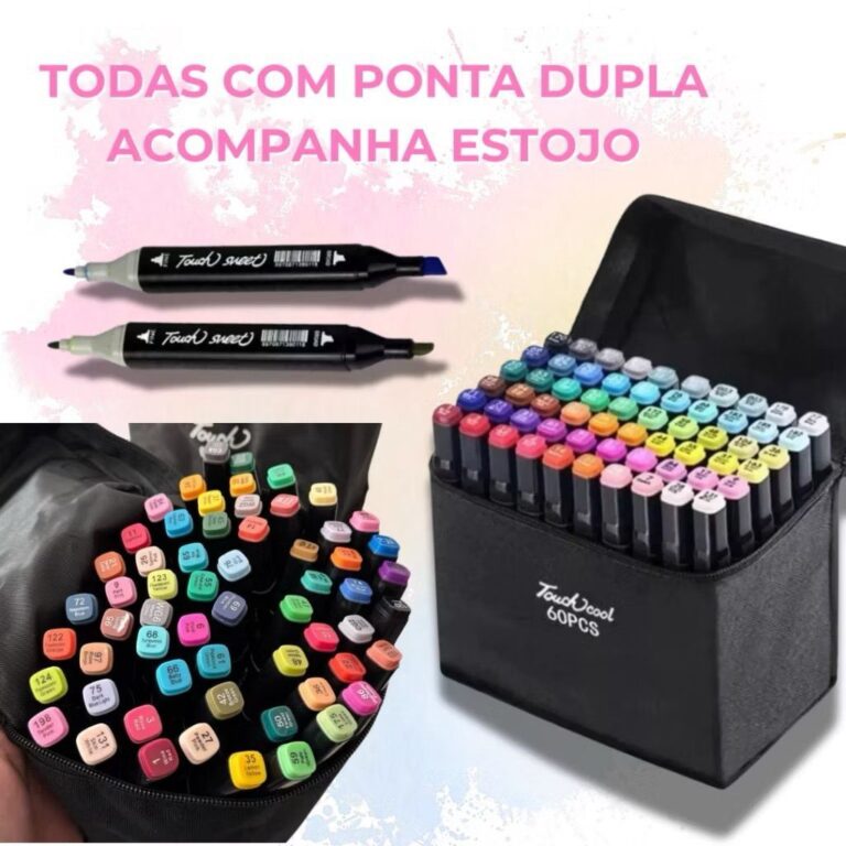 12/24/36/48/60 Cores Caneta Marcadora canetinhas c