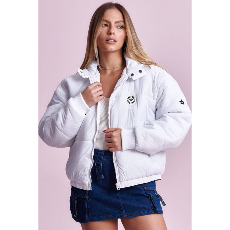 Jaqueta Feminina Puffer Planet Girls Branco