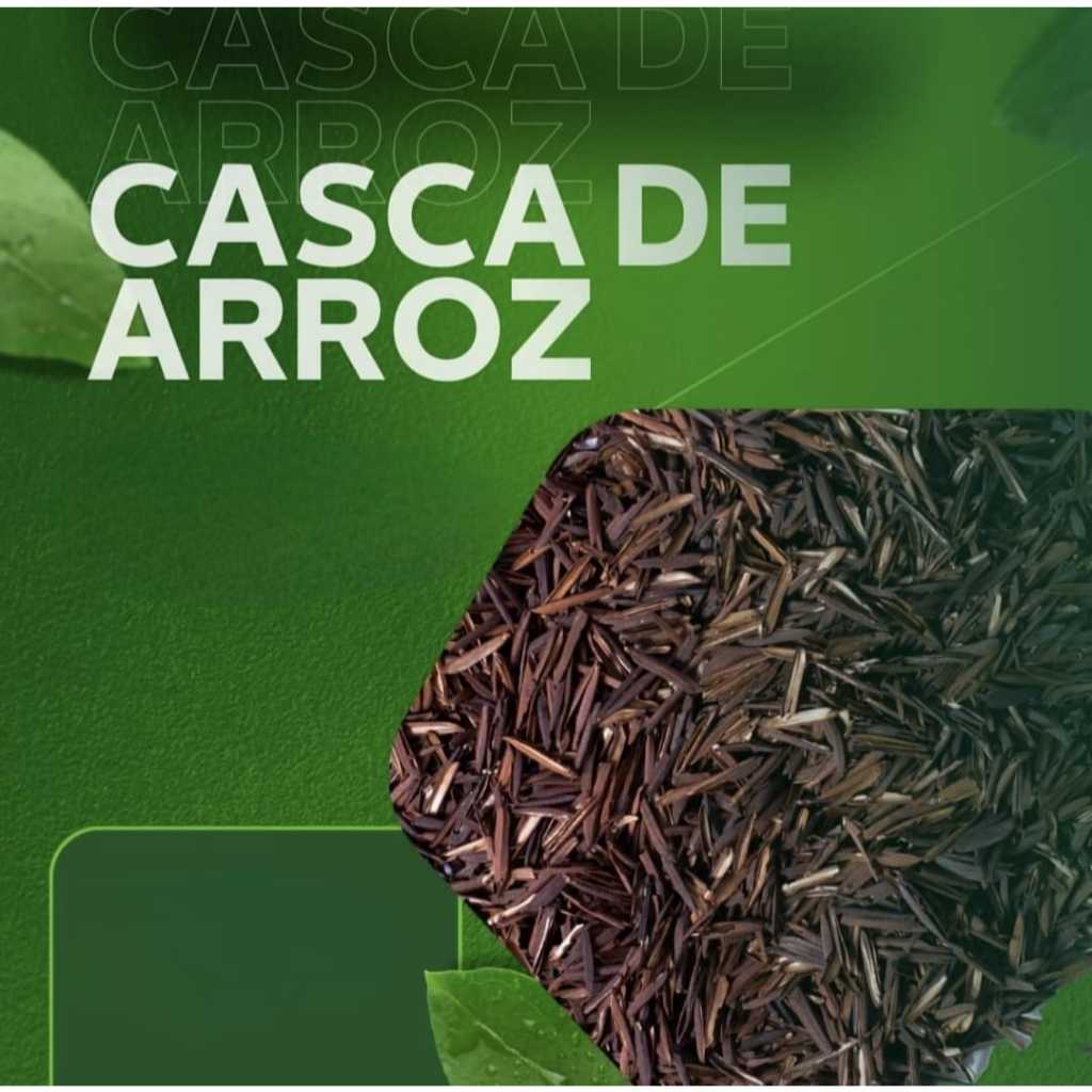 Casca Palha de Arroz Carbonizada Substrato Orgânico 3, 10, 20 ou 50 litros Gold Plant