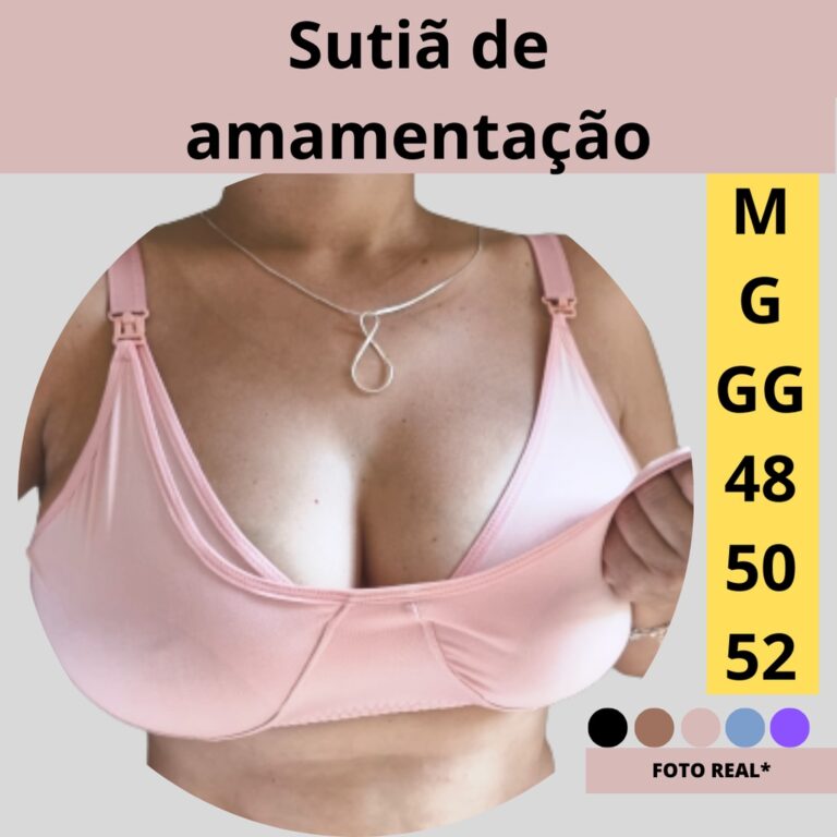 Sutiã Amamentação Reforçado Microfibra Alça A