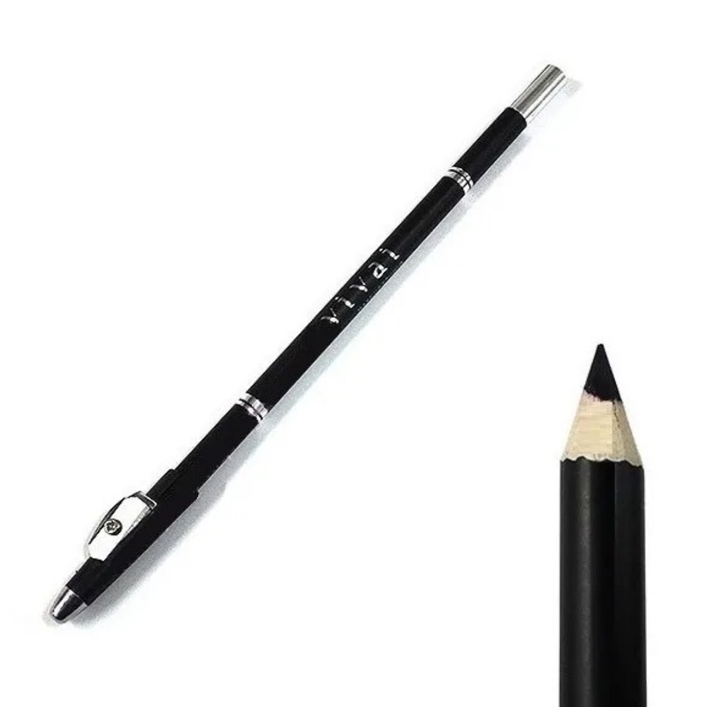 Lápis Preto Para Olhos Com Apontador Vivai
