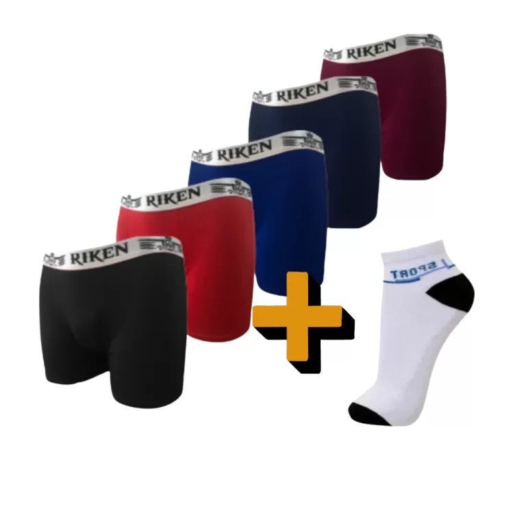 Kit 4 Cueca Box Masculino  Adulto Microfibra  +1 P