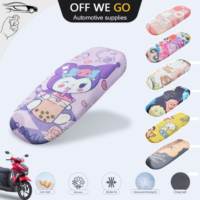 New Cartoon 3D Motocicleta Seat Cover Waterproof S