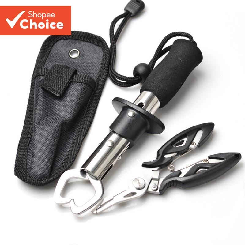 Alicate De Pesca Em Aço Inoxidável , Isca De Boca Curvada , Tesoura De Controle Multifuncional , Lin