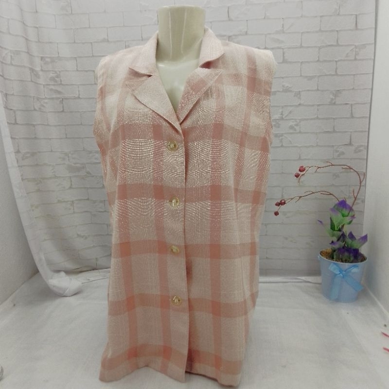 colete feminino rosa ranuccy (p) usado