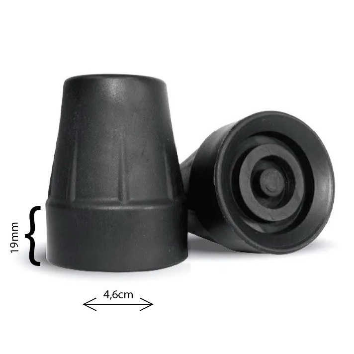 Kit 2 Ponteiras de Borracha Para Muleta Canadense 