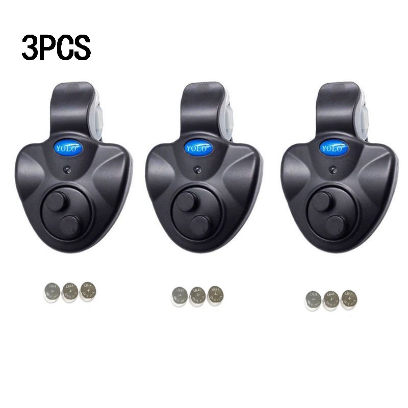 Alarme Eletrônico De Mordida De Peixe Na Vara De Pesca Com Sirene Alta Indicador Diurno Noturno Bate