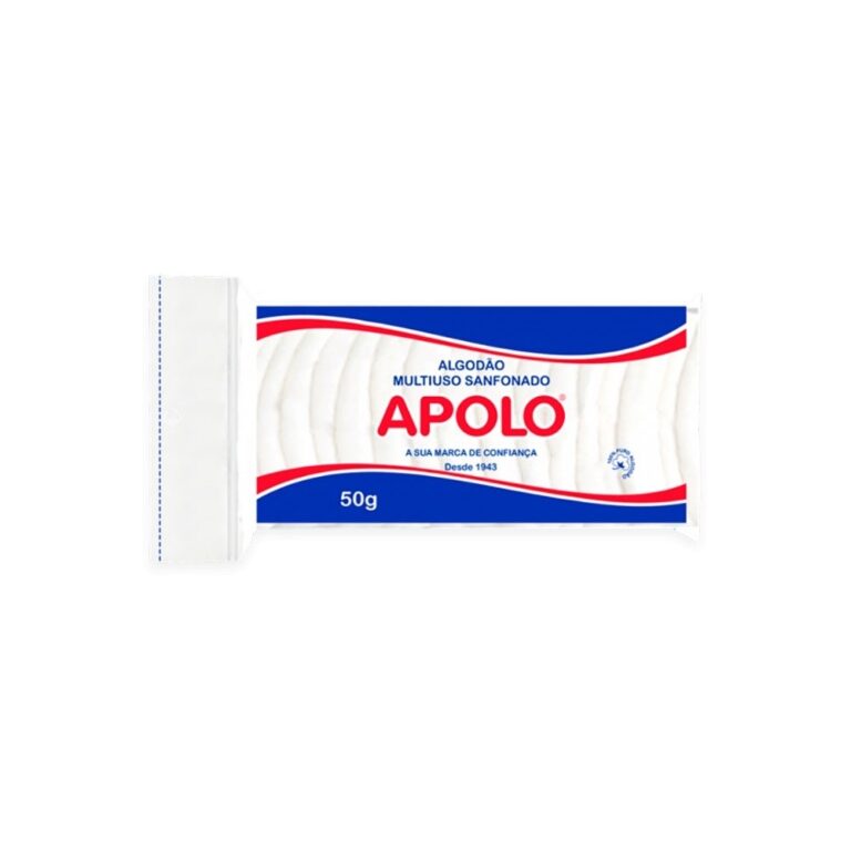 Algodão Apolo Multiuso Sanfonado Zip Lock 50g