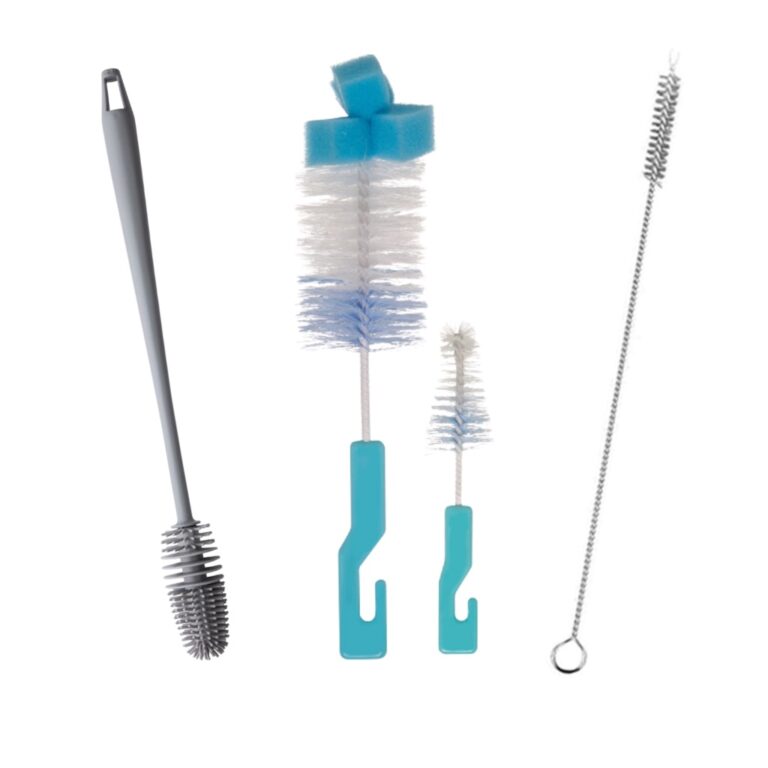 Kit 4 Escovas Para Lavar Louça Garrafa Copo Mamad