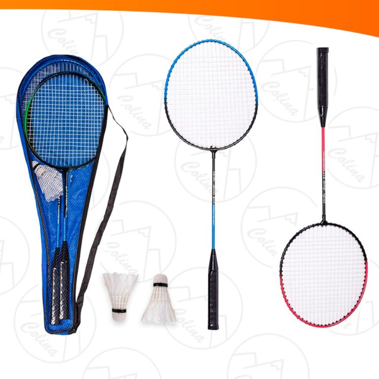 Kit Jogo Raquete Badminton Peteca Completo Com 2 R