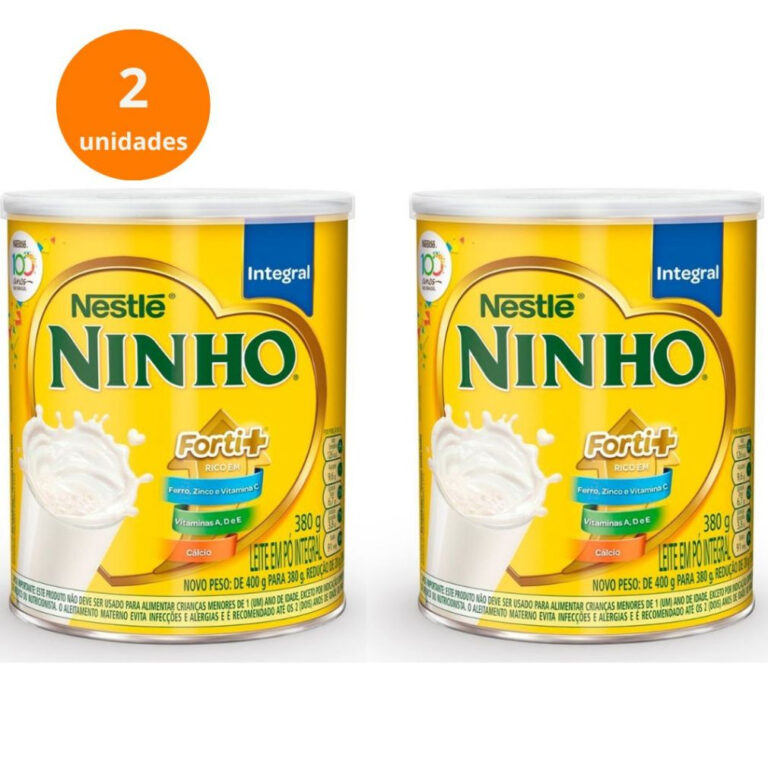 Kit 2x Leite em Pó Ninho Integral 380g