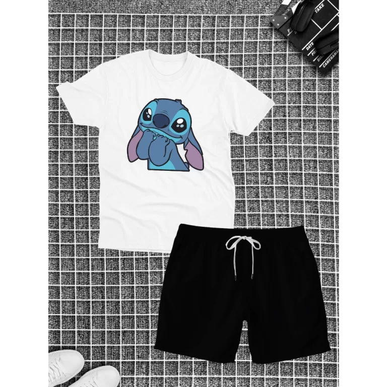 Conjunto Camiseta Estampada e Bermuda Tectel Stree