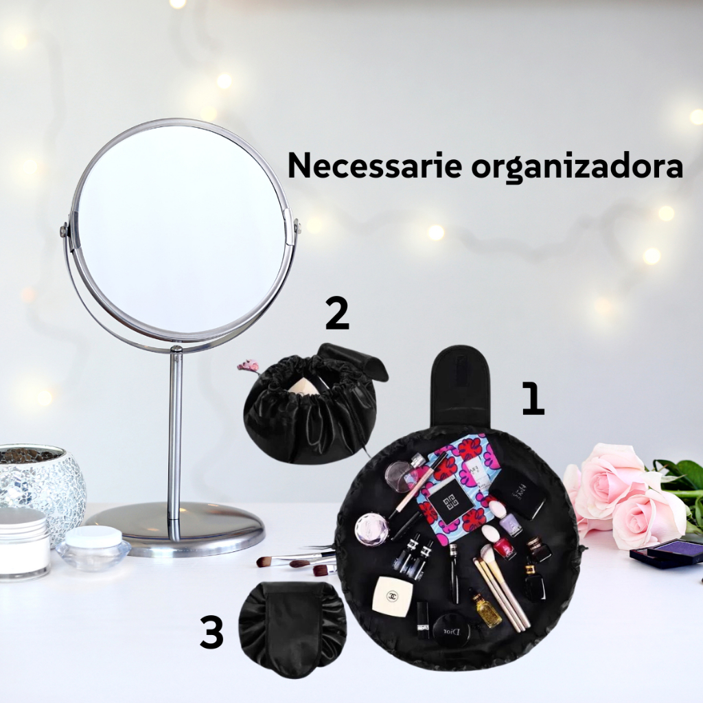 Necessaire Bolsa Saco De Viagem Grande Para Portátil Cosméticos  Maquiagem Organizador Impermeável