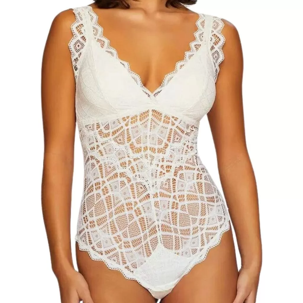 Body Regata Lingerie Light Valisere Bojo Removivel Poliamida com Forro Transparência