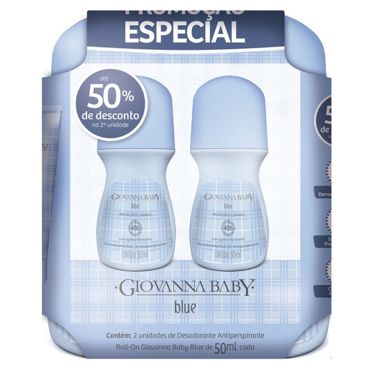 Giovanna Baby Kit 2 Desodorantes Roll-On Blue 50ml