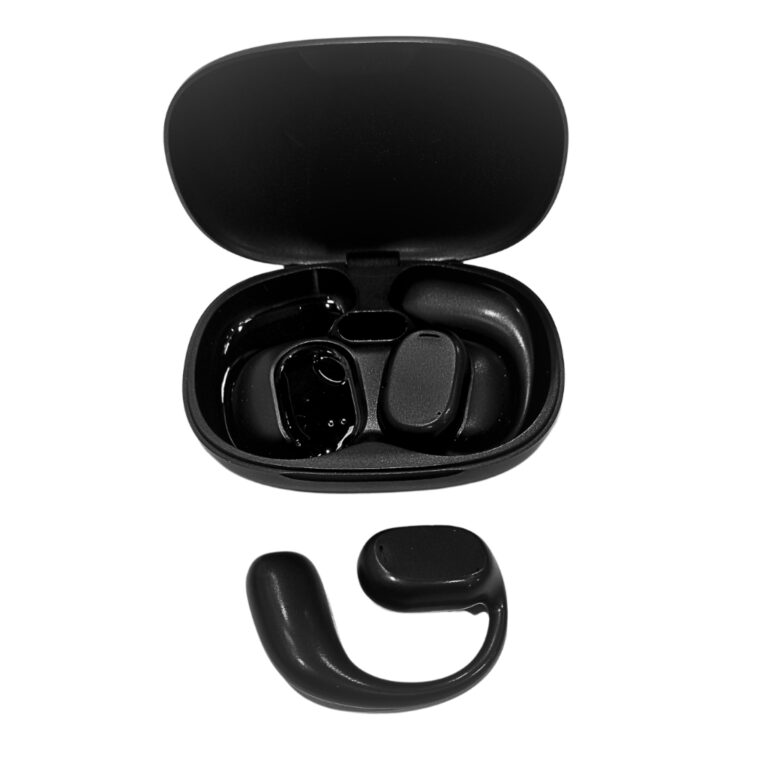 Fone de Ouvido Bluetooth Preto Microfone Case Idea