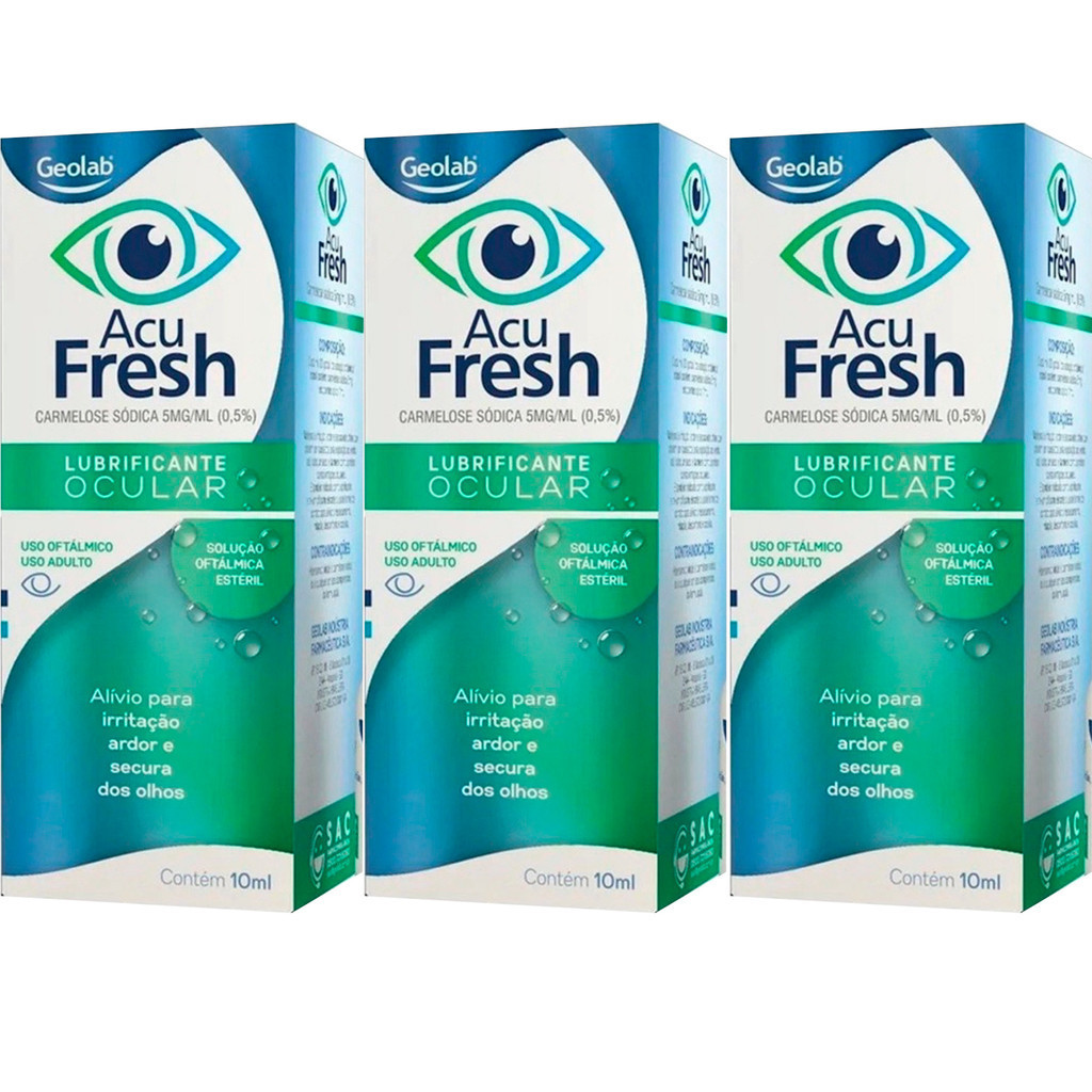 Lubrificante Ocular Acu Fresh 10ml Solucao Umidificante