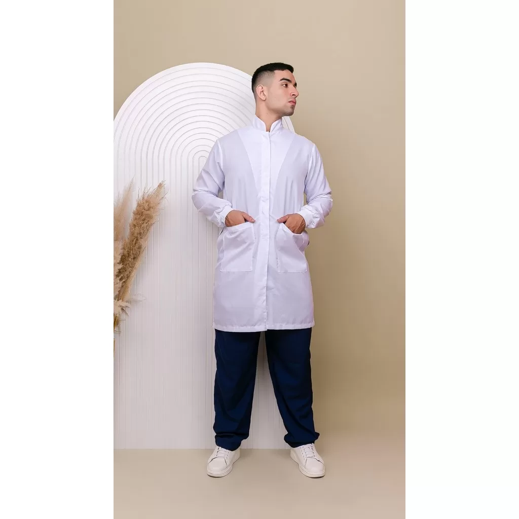 Jaleco Masculino hidden (Fecho discreto)