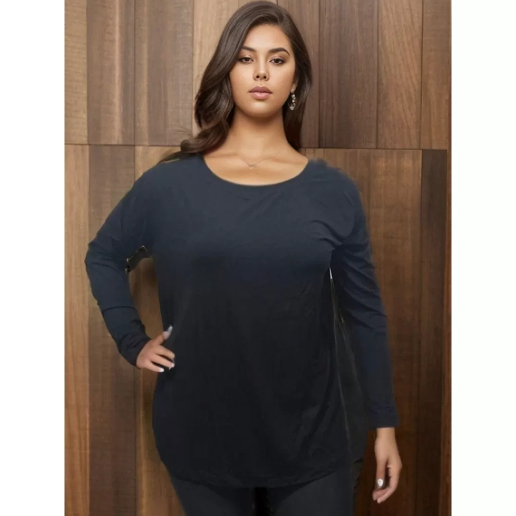 Blusinha de frio manga longa – G1 G2 G3 G4 G5 – PLUS SIZE