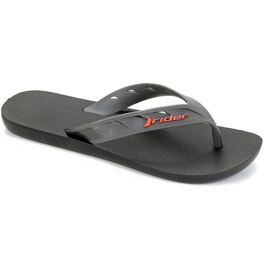 Chinelo Infantil Rider Street Básico – Preto e Cinza