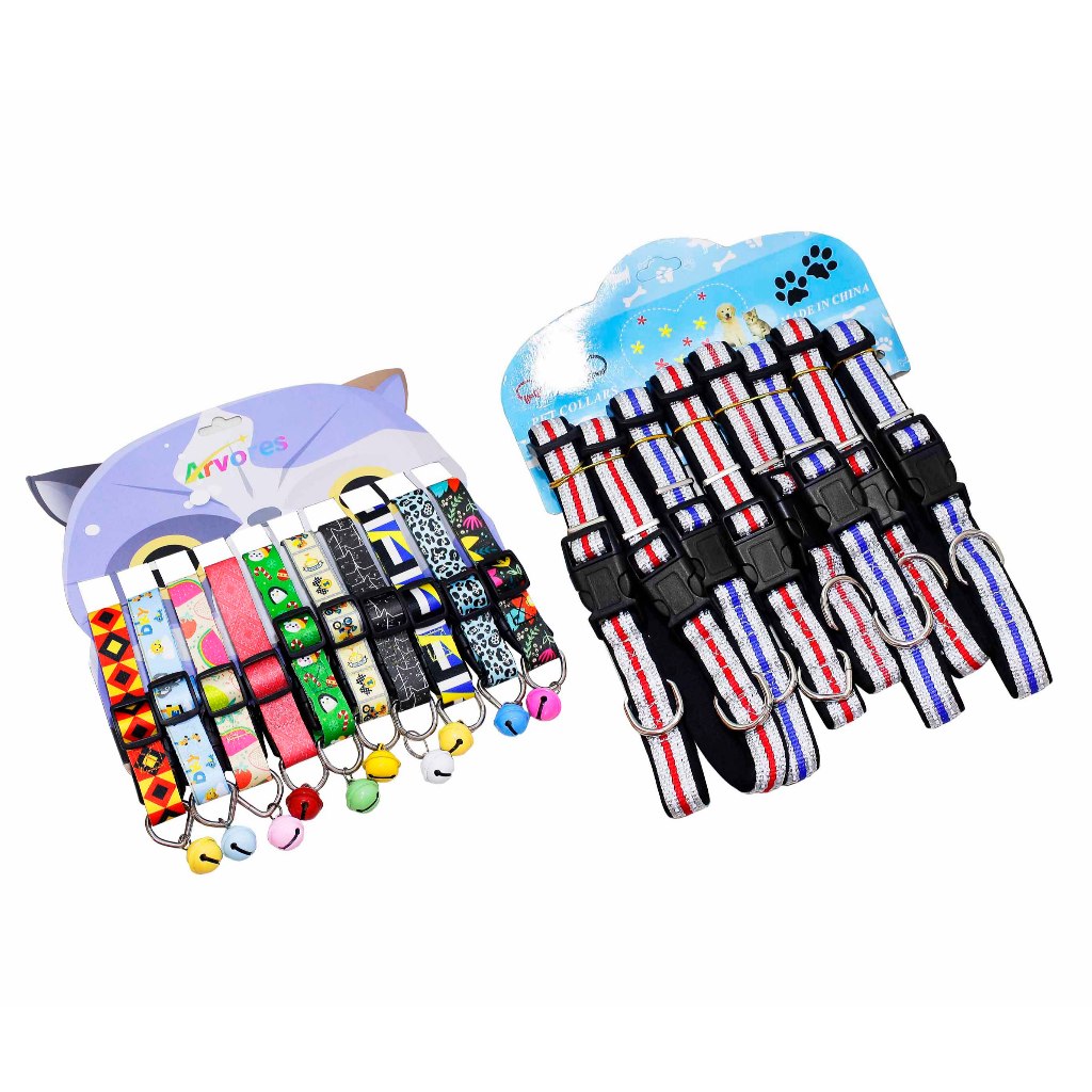 Kit 10 Coleira Gato Cachorro Sininho Guizo Sino Ajustável Estilo