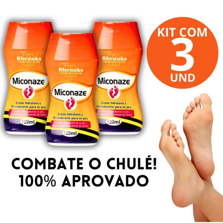 3 Und Creme Miconaze Remove Rachadura Chulé Desod