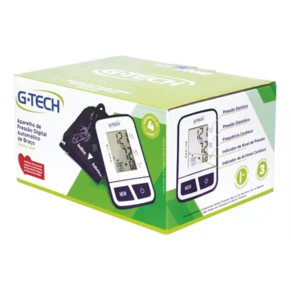 Aparelho de Pressão Digital Automático de Braço BSP11 – G-Tech