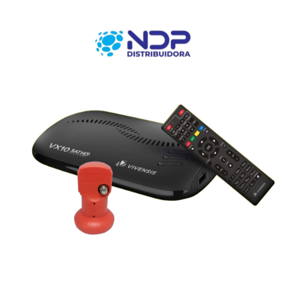 Receptor TV Digital Vivensis VX10 + LNBF Mono Comp