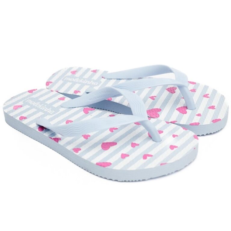 Chinelo Infantil Molekinha Coração Menina –