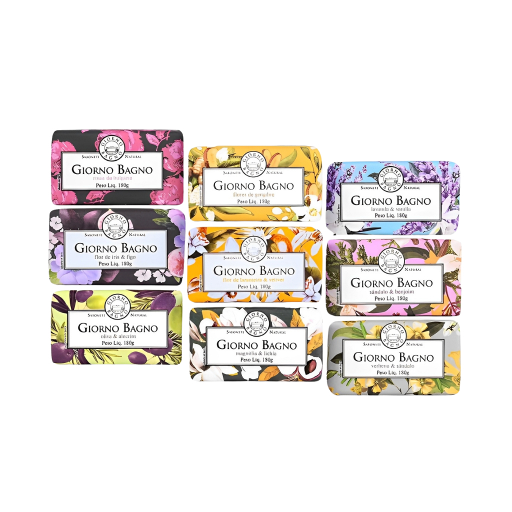 Sabonete Giorno Bagno Em Barra Para Mãos e Corpo 100% Vegetal 180g