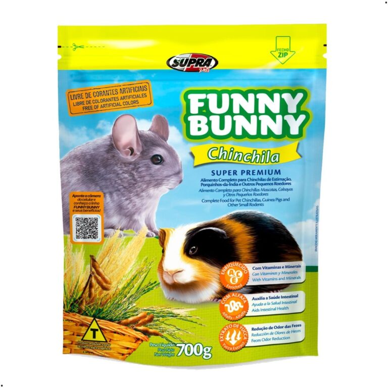 Alimento Funny Bunny Ração Chinchila Porquinhos-