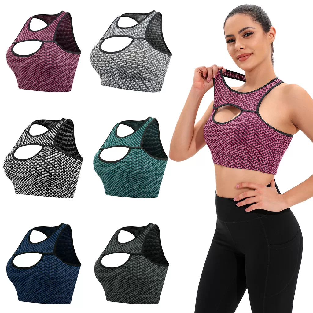 Hot Wind Sutiã Top Esportivo Alta Compressão Feminino Básico