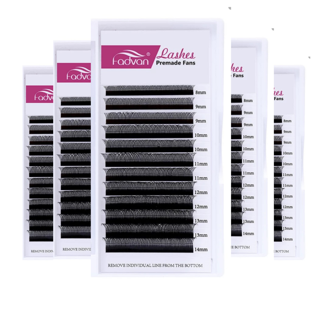 Kit 12 Caixas Cílios Fadvan Volume Brasileiro Original Individual Curvatura D Cílios Fadvan YY