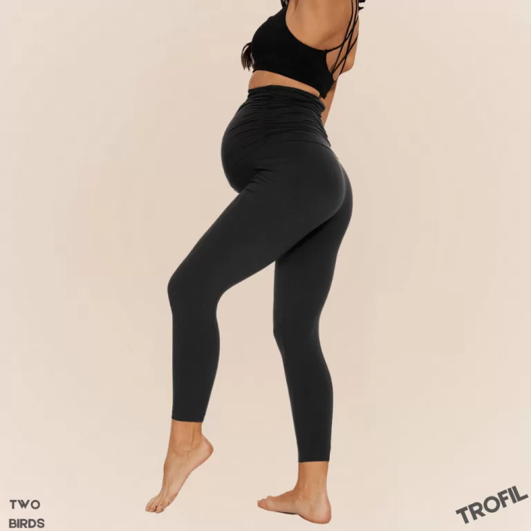 Calça legging gestante roupa maternidade alto con