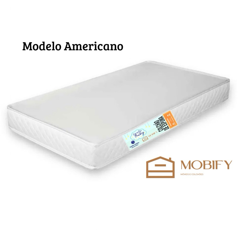 Colchão De Berço Impermeável 130×70 Modelo Americano