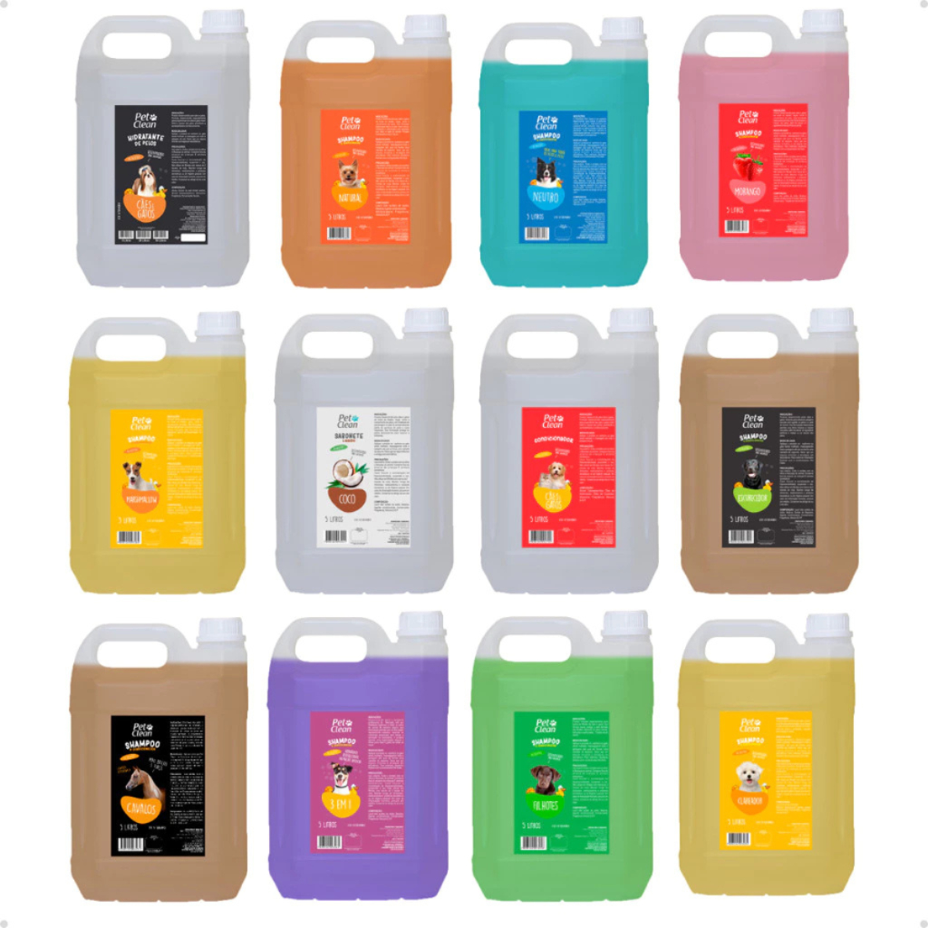 Shampoo Com Condicionador Para Cachorro E Gato Pet Shop – 5 Litros