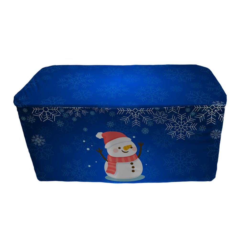 Capa De Mesa Decorativa Para Festa Tecido Sublimado 137×70 cm Veste Fácil Tema Natal
